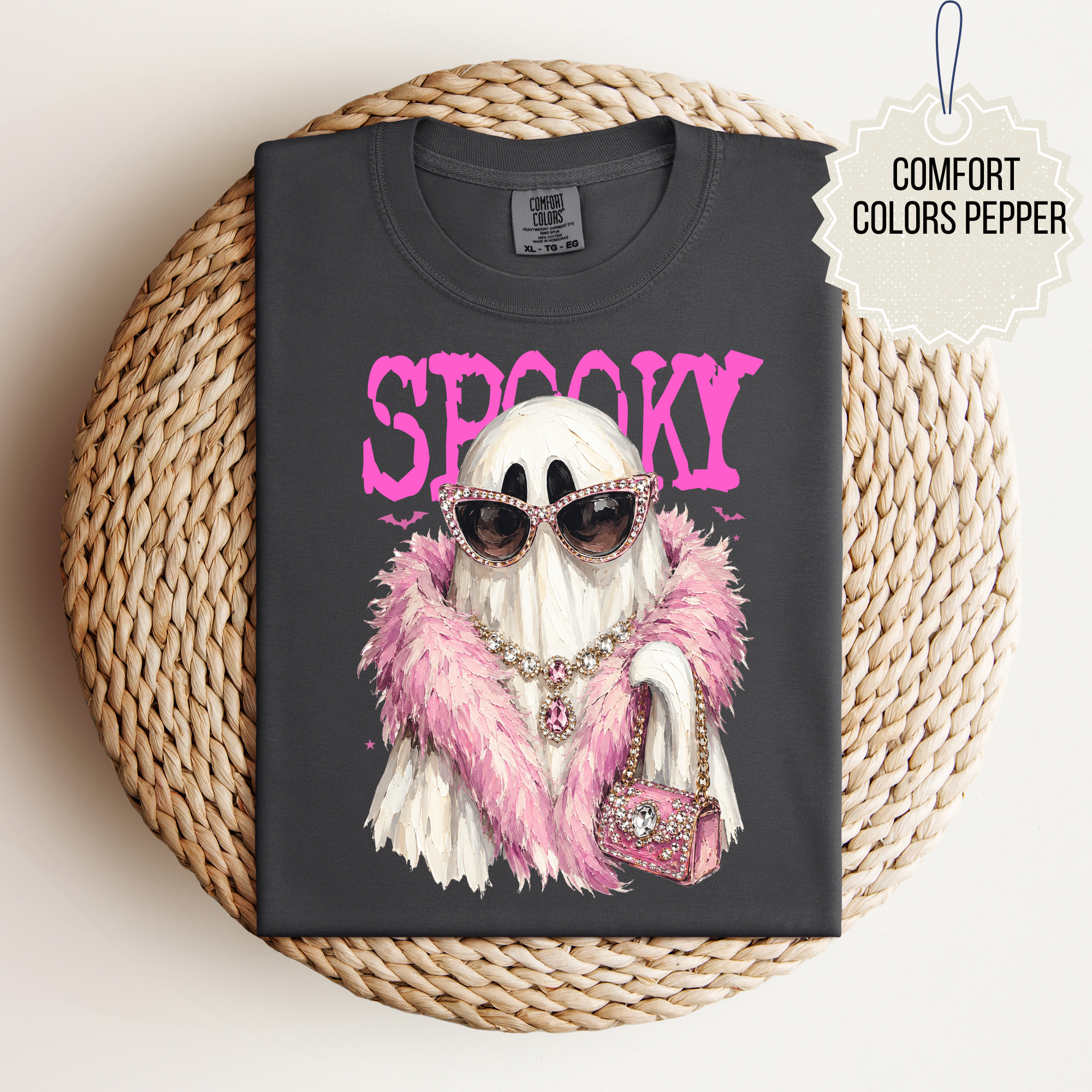 Youth Spooky Boujee Ghost Tee.