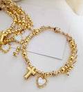 Heart Cross Rope Bracelet RTS