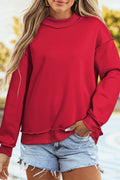 Oversize Mock Neck Sweatshirt *multiple colors* RTS